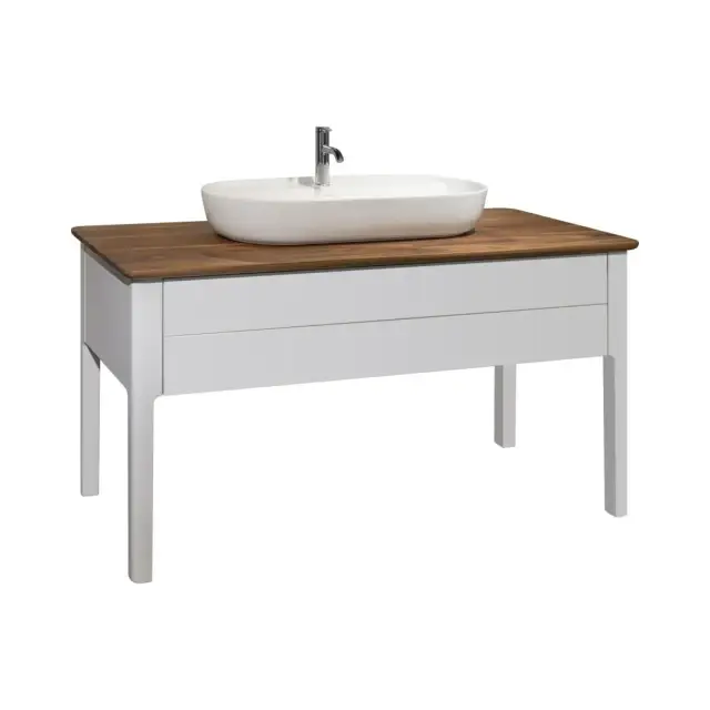 Комплект мебели с раковиной Duravit Luv LU956103636+0380802600+LU946107777+UV982707777 белый матовый