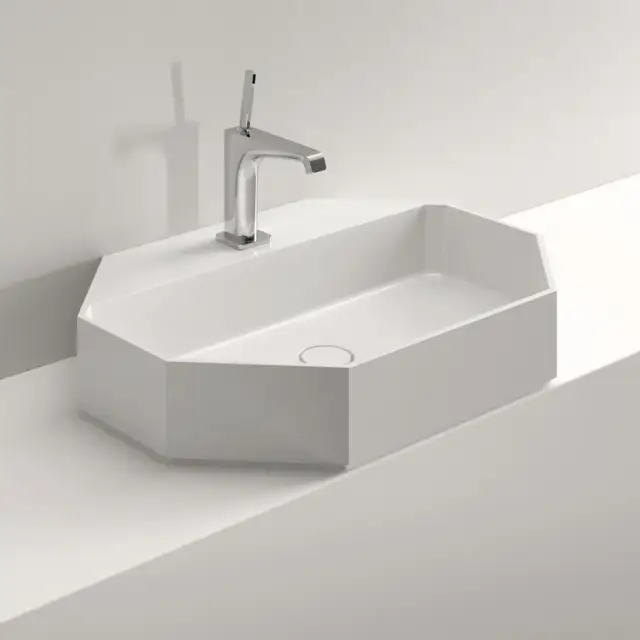 Раковина Milldue Cristal 7643 CERAMILUX белая