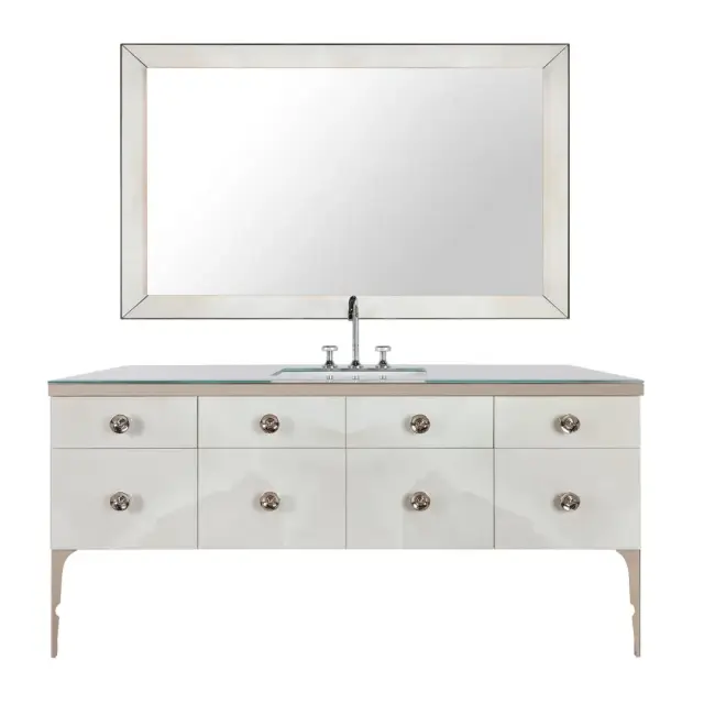 Комплект мебели с раковиной Milldue MAJESTIC 4050+3255*2+7665+5821+3290.sx+3290.dx+5877+2474+2485*2+3470 onice gold 94, acciaio bronzo, matt mandorla lacquer 13