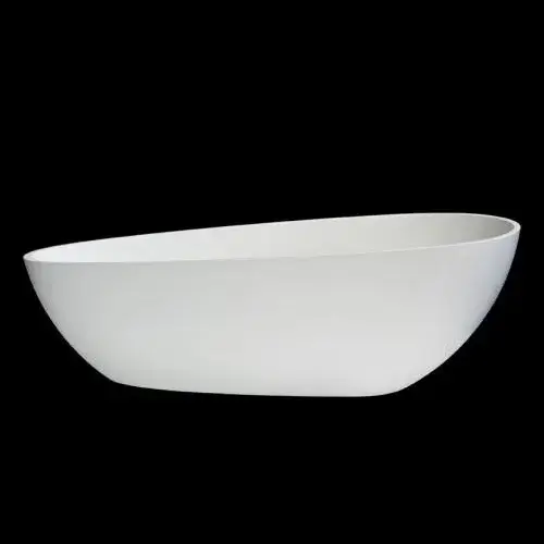 Ванна Rifra SMOOTH 1 SMOOTH 1 минеральное литье cristalplant, цвет белый, отделка cemento (CC)