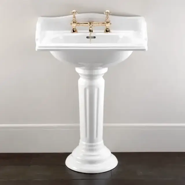 Раковина Devon&Devon Cambridge IBLG1FCAM + IBCOLWIND цвет - белый