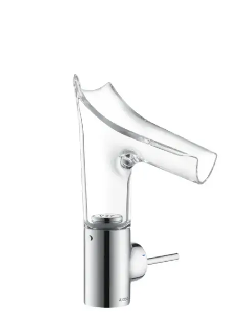 Смеситель для раковины AXOR Starck 12112000 хром/хрустальное стекло