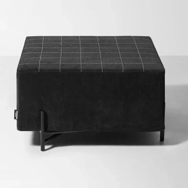 Пуф Antonio Lupi PAESAGGI SOSPESI PSGP40 структура сталь-NERO GOFFRATO, ткань черная