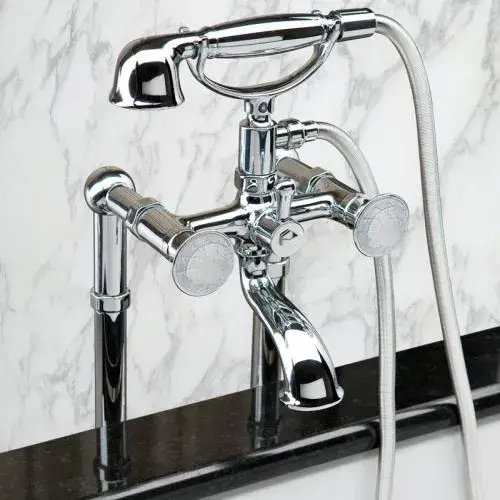 Смеситель напольный Oasis Venice с переключателем и ручным душем