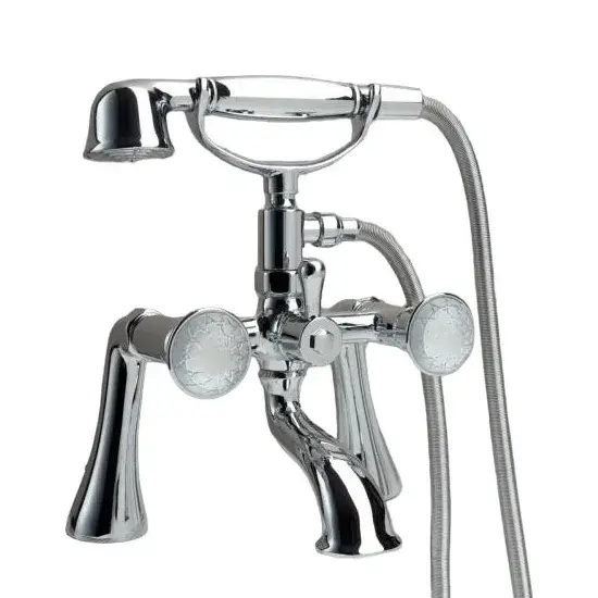 Смеситель набортный Oasis Venice с переключателем и ручным душем