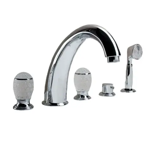 Смеситель набортный Oasis Venice с переключателем и ручным душем