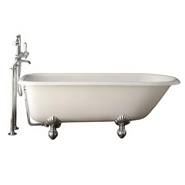 Ванна Devon&Devon Kensington 154 2MRKEN154CRDD WHITE TEC белый матовый