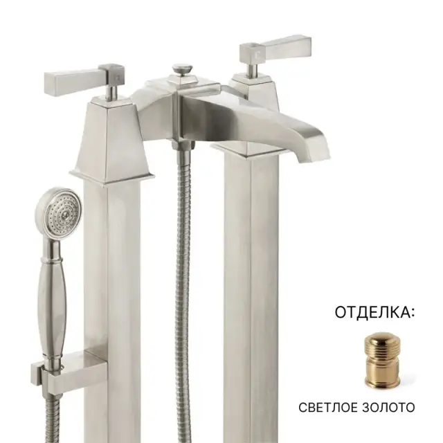 Смеситель для ванны Devon&Devon Vip time 2VPTIME235OT светлое золото