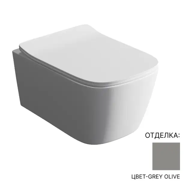 Унитаз Art Ceram ASV006 15 00 цвет-grey olive