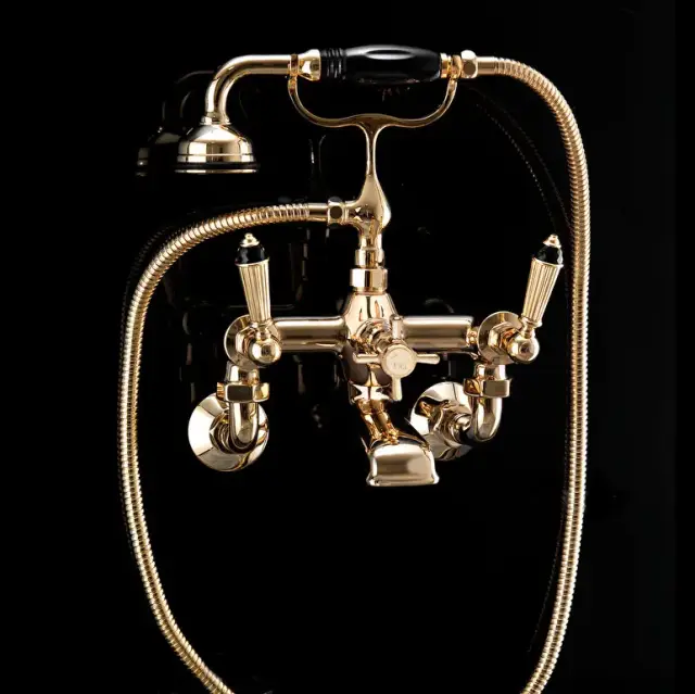 Смеситель для ванны Devon&Devon Black Diamond BLD70MOT светлое золото