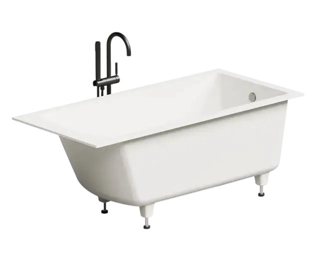 Встраиваемая ванна глянцевая SALINI CASCATA 150x70