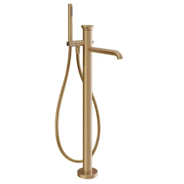 Смеситель для ванны Gessi ORIGINI 66028#726 Warm Bronze Brushed PVD