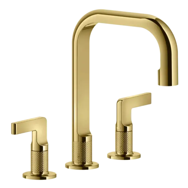 Смеситель для раковины Gessi INCISO 58013#246 золото PVD