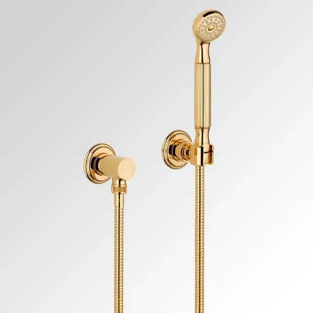 Комплект ручного душа с держателем и шланговым подключением THG Mandarine satin crystal