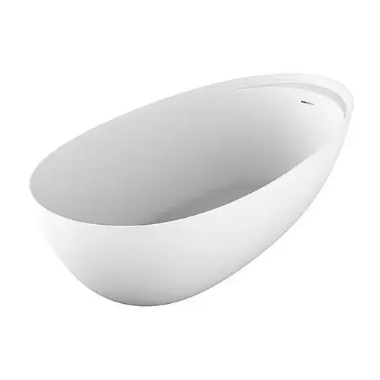 Ванна Antonio Lupi Eclipse ECLIPSE Cristalplant/White/дон. клапан graphite