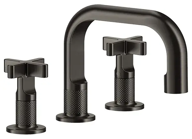 Смеситель для раковины Gessi INCISO 58112#707 цвет-Black Metal Brushed PVD