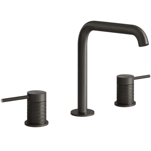 Смеситель для раковины Gessi MECCANICA 54212#707 цвет-Black Metal Brushed PVD