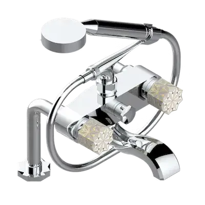 Смеситель для ванны THG NIHAL IVORY PORCELAIN U2N.A02.13G хром