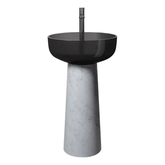 Раковина Antonio Lupi ALBUME ALBUME10+ALBUME21 пьедестал-MARMO BIANCO CARRARA