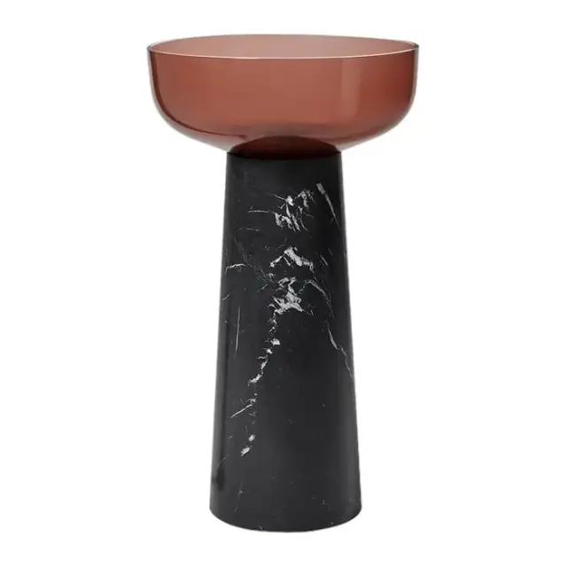 Раковина Antonio Lupi ALBUME ALBUME10+ALBUME21 пьедестал-MARMO NERO MARQUINIA