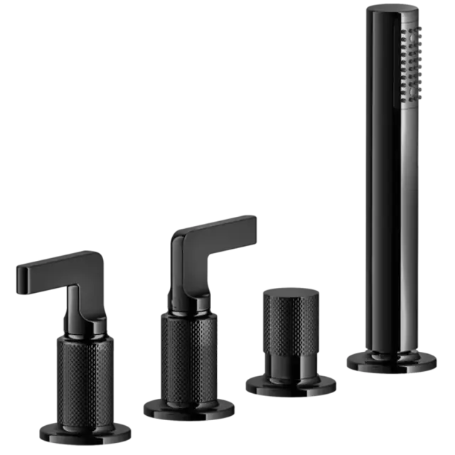 Смеситель для ванны Gessi INCISO 58043#706 Black Metal PVD