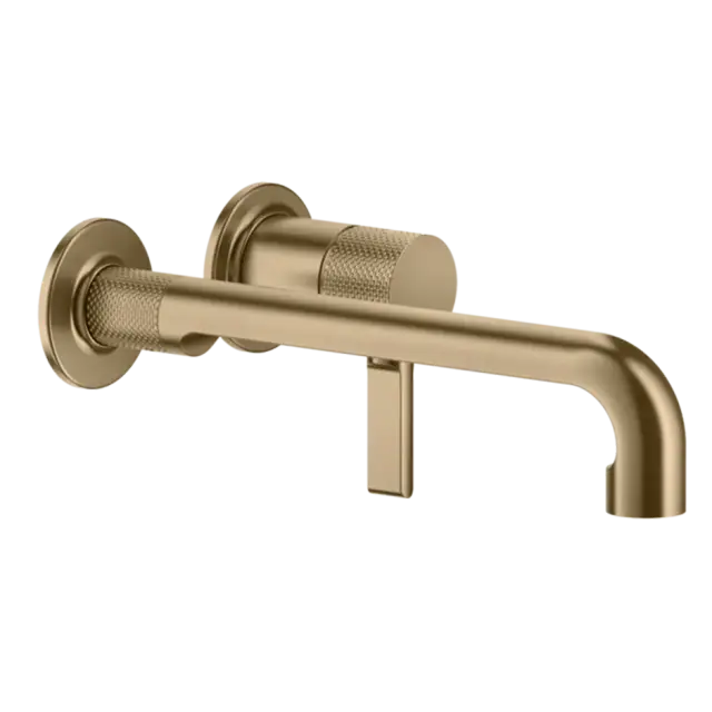 Смеситель для раковины Gessi INCISO 58089#726 Warm Bronze Brushed PVD