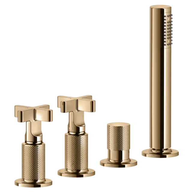 Смеситель для ванны Gessi INCISO 58143#735 Warm Bronze PVD