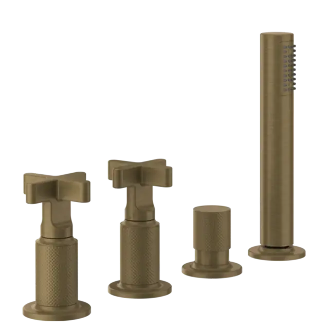 Смеситель для ванны Gessi INCISO 58143#713 античная латунь