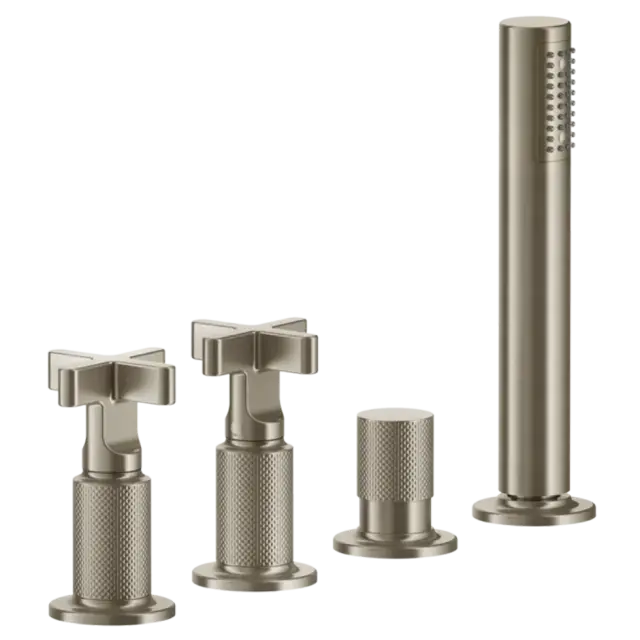 Смеситель для ванны Gessi INCISO 58143#149 FINOX BRUSHED NICKEL