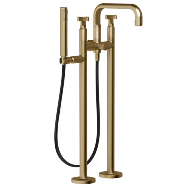 Смеситель для ванны Gessi INCISO 58129#726 Warm Bronze Brushed PVD