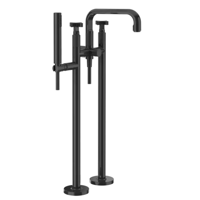 Смеситель для ванны Gessi INCISO 58129#706 Black Metal PVD