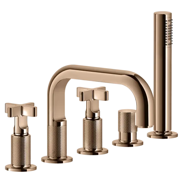 Смеситель для ванны Gessi INCISO 58140#030 Медный PVD