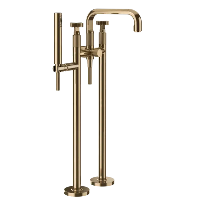 Смеситель для ванны Gessi INCISO 58129#735 Warm Bronze PVD