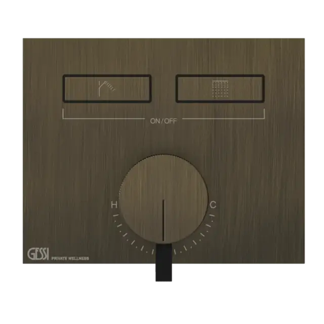 Смеситель для душа Gessi HI-FI 63079#713 античная латунь