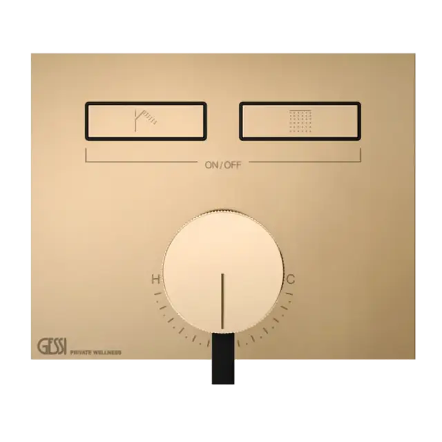 Смеситель для душа Gessi HI-FI 63079#735 Warm Bronze PVD