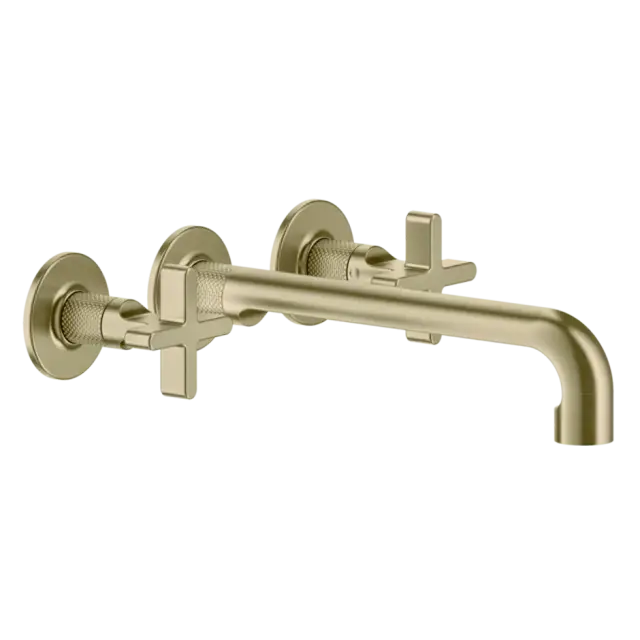 Смеситель для раковины Gessi INCISO 58192#727 цвет-браш.латунь PVD