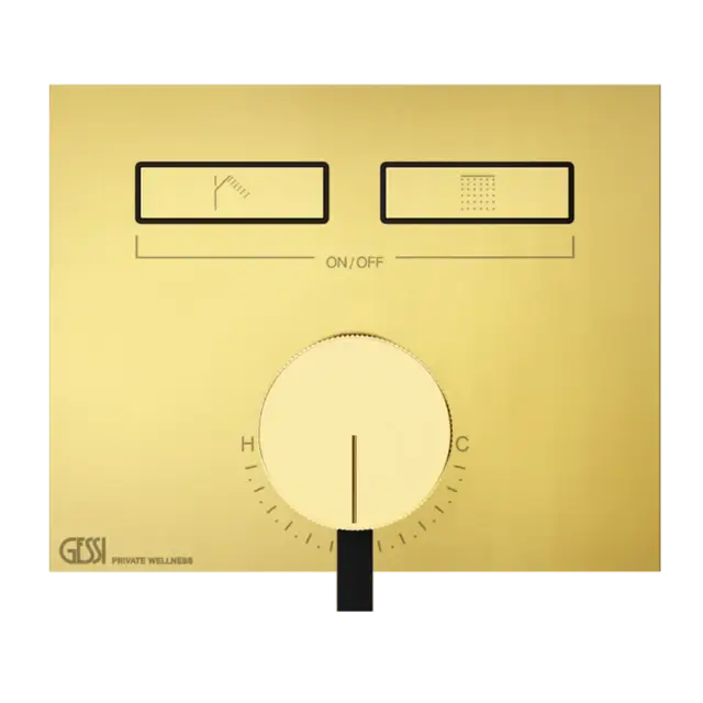 Смеситель для душа Gessi HI-FI 63079#246 золото PVD