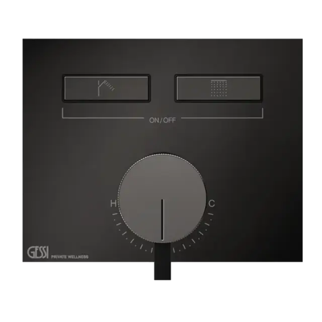 Смеситель для душа Gessi HI-FI 63079#706 Black Metal PVD