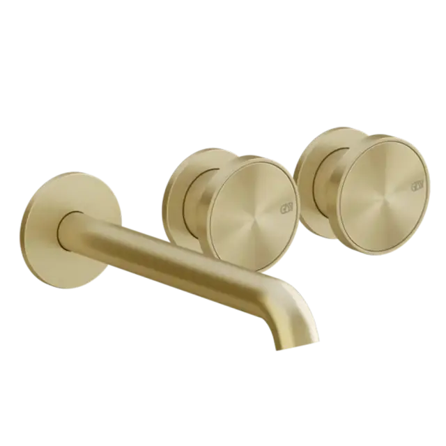 Смеситель для раковины Gessi ORIGINI 66090#727 цвет-браш.латунь PVD