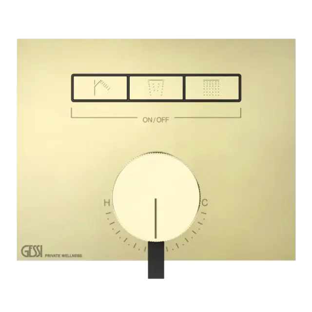 Смеситель для душа Gessi HI-FI MIXER 63081#710 цвет-латунь PVD