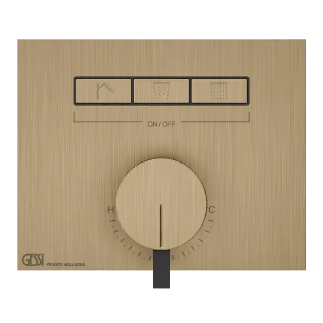 Смеситель для душа Gessi HI-FI MIXER 63081#726 Warm Bronze Brushed PVD