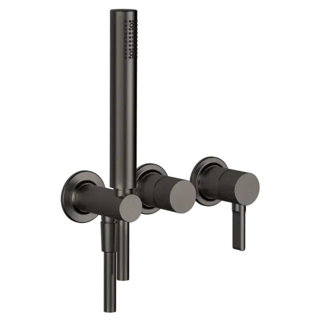 Смеситель для душа Gessi INCISO 58345#707 Black Metal Brushed PVD