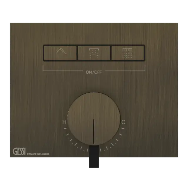 Смеситель для душа Gessi HI-FI MIXER 63081#713 античная латунь