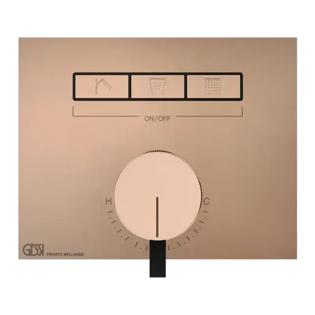 Смеситель для душа Gessi HI-FI MIXER 63081#030 Медный PVD