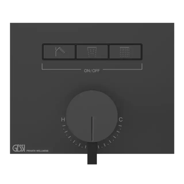 Смеситель для душа Gessi HI-FI MIXER 63081#299 черный XL