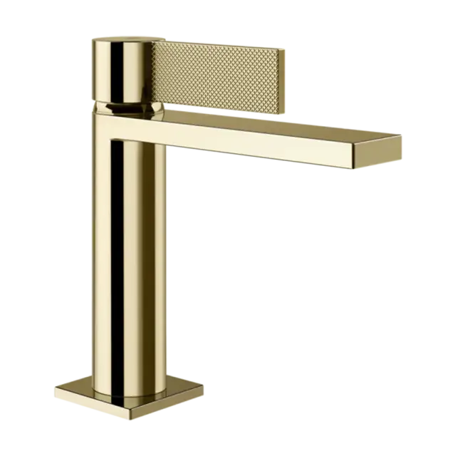 Смеситель для раковины Gessi INVERSO DIAMANTATO 73602#710 цвет-латунь PVD
