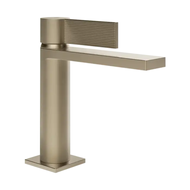 Смеситель для раковины Gessi INVERSO RIGATO 73502#149 цвет-FINOX BRUSHED NICKEL