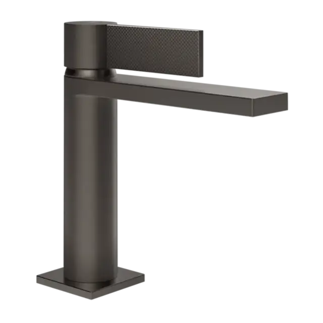 Смеситель для раковины Gessi INVERSO DIAMANTATO 73651#707 цвет-Black Metal Brushed PVD