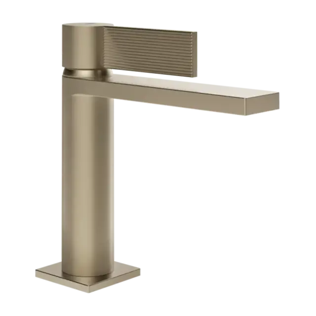 Смеситель для раковины Gessi INVERSO RIGATO 73551#149 цвет-FINOX BRUSHED NICKEL