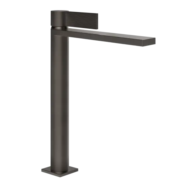 Смеситель для раковины Gessi INVERSO RIGATO 73553#707 цвет-Black Metal Brushed PVD